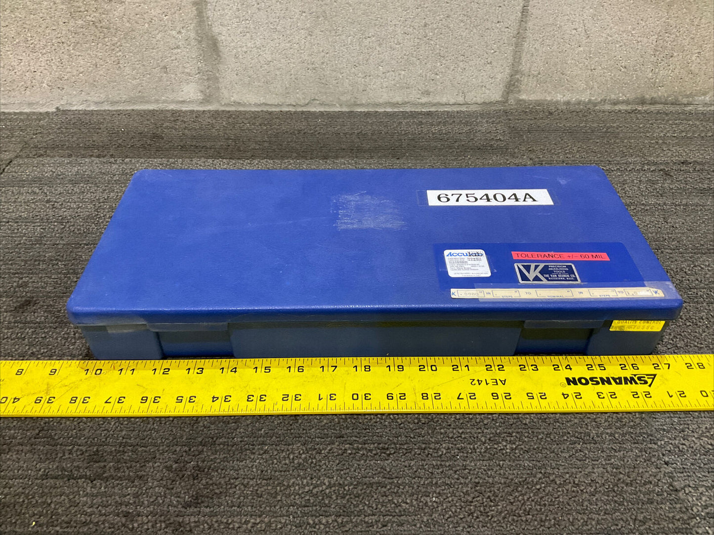 VAN KEUREN .9980-1.0 9 PIECE PIN GAUGE SET 333