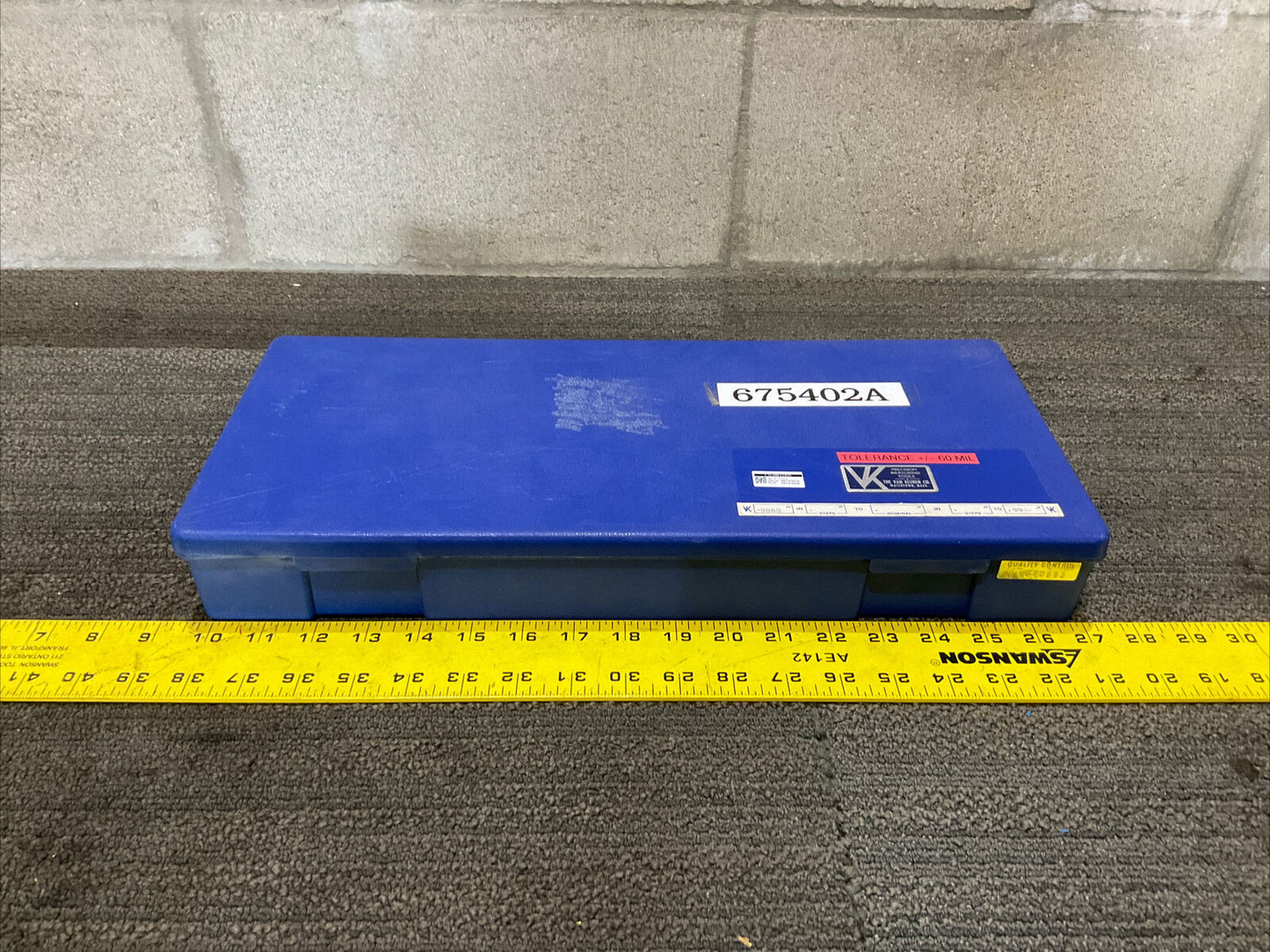 VAN KEUREN .9860-.9980 9 PIECE PIN GAUGE SET 333