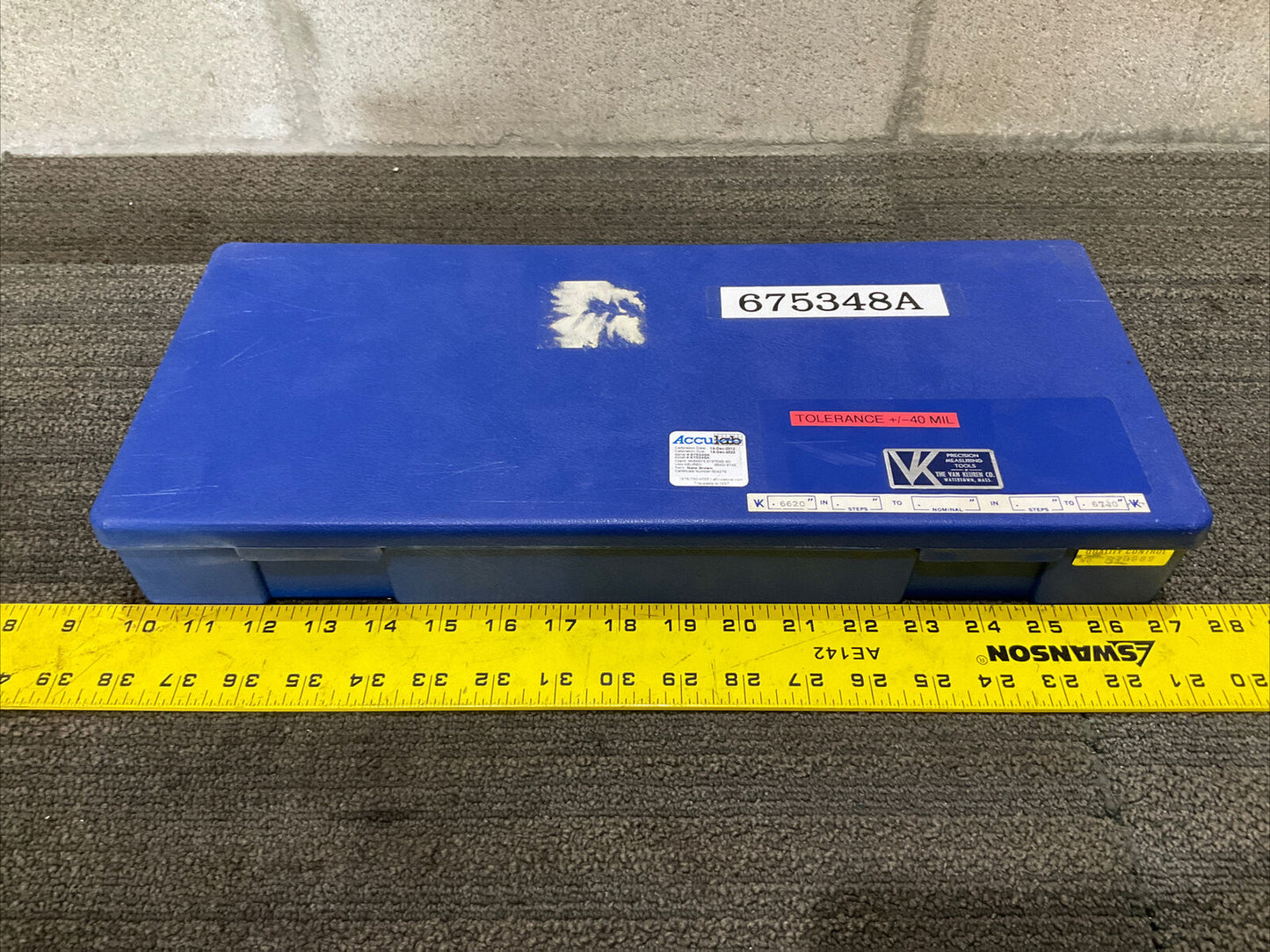 VAN KEUREN .6620-.6740 17 PIECE THREAD WIRE SET 333