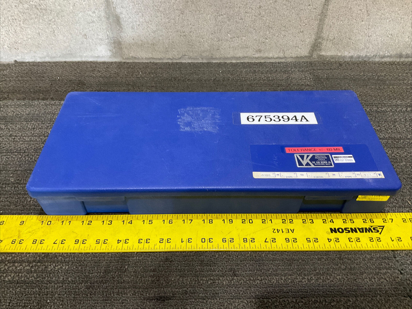 VAN KEUREN .9380-.9500 9 PIECE THREAD WIRE PLUG SET 333