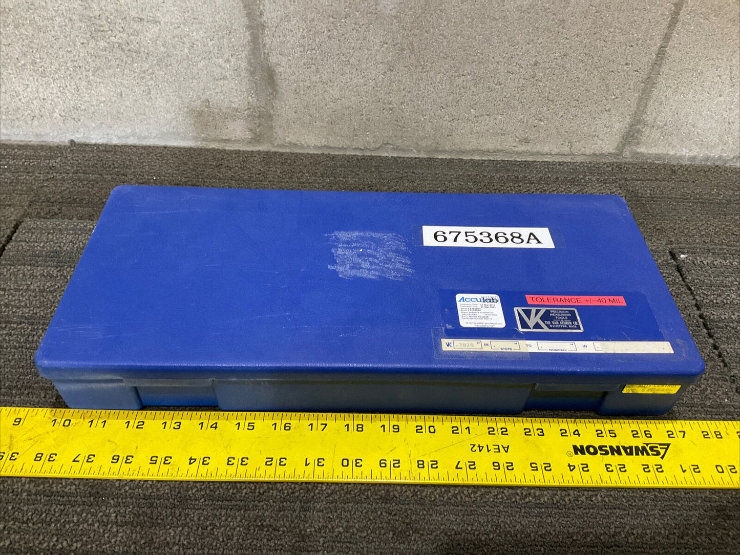 VAN KEUREN .7820-.8060 17 PIECE PIN GAUGE SET 333