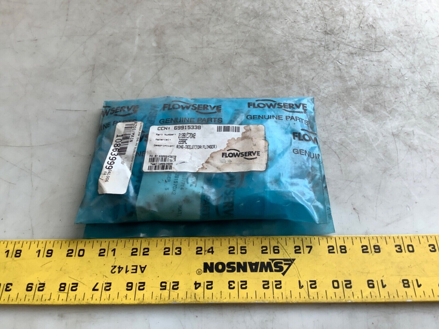 FLOWSERVE 212B157DX2-228AC PUMP FLINGER 678