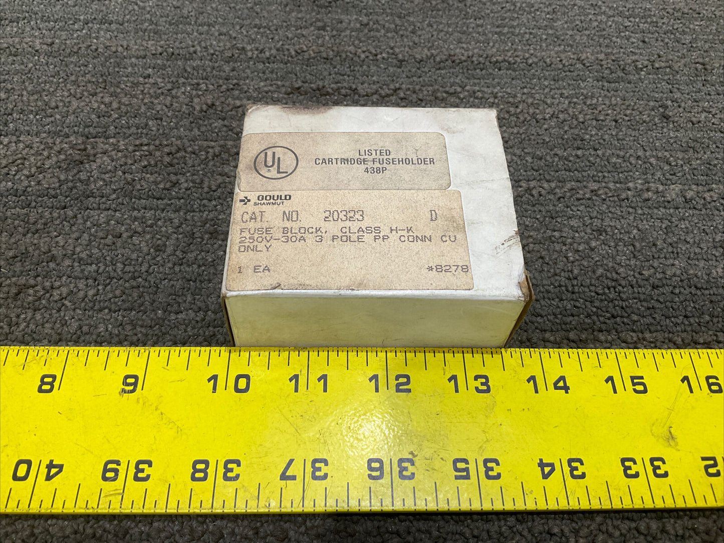 GOULD SHAWMUT 20323 FUSE BLOCK CLASS H-K 250V-30A 444