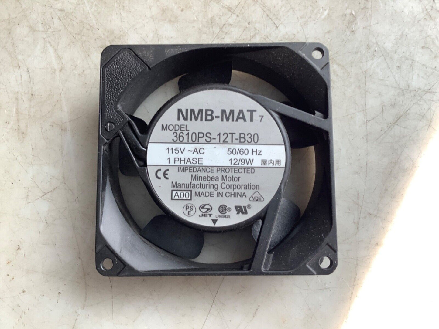 NMB-MAT 3610PS-12T-B30 AXIAL FAN 1PH 115VAC 12/9W - LOT OF 20