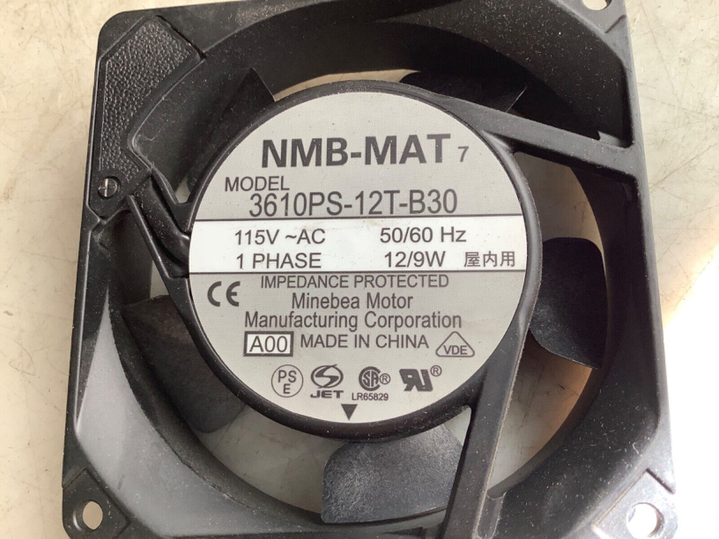 NMB-MAT 3610PS-12T-B30 AXIAL FAN 1PH 115VAC 12/9W - LOT OF 20
