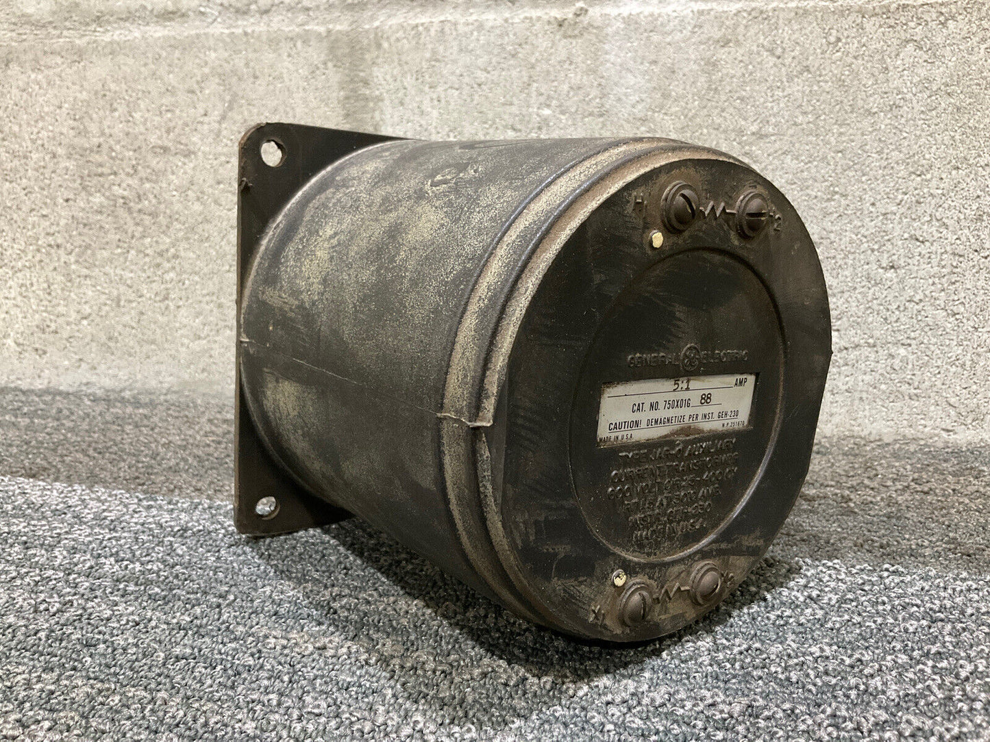 GE GENERAL ELECTRIC 750X01G 88 JAR-O AUXILIARY CURRENT TRANSFORMER 222
