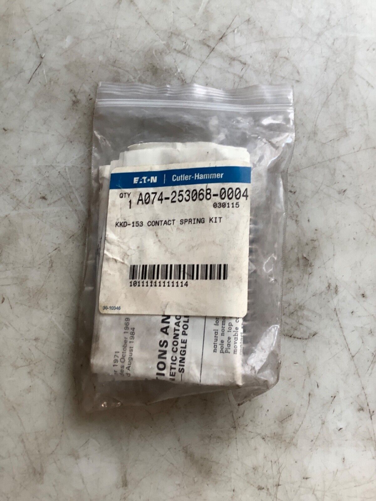 EATON A074-253068-0004 CONTACT SPRING KIT 444