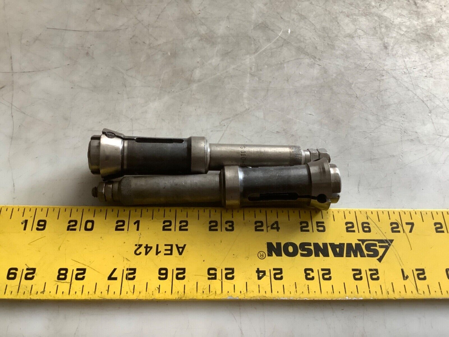 BROWN & SHARPE 110-1 SPRING EJECTOR STOP W/ 30 COLLET 9/64IN 333 - QTY 2