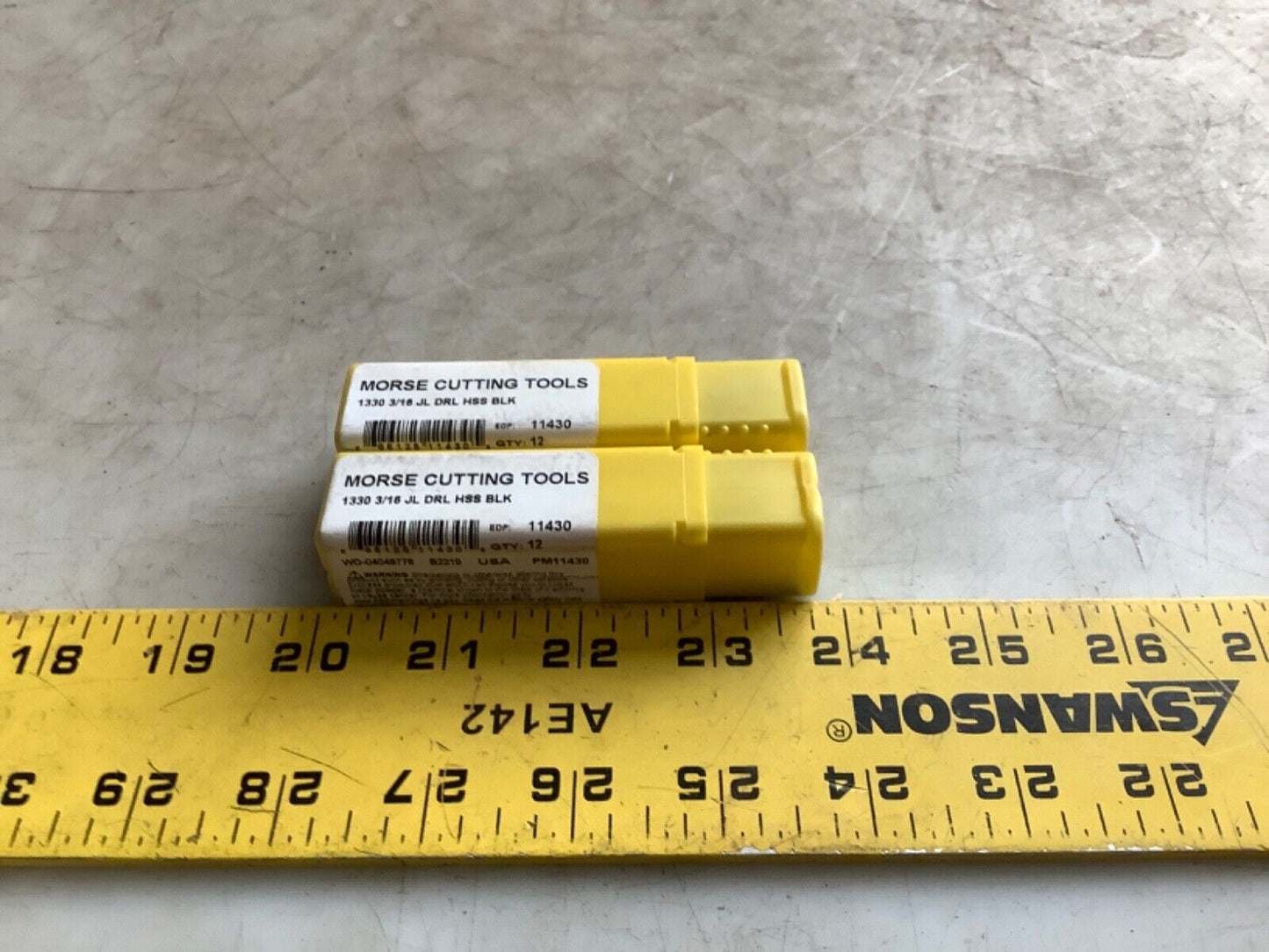 MORSE 11430 1330 JOBBER LENGTH DRILL 3/16IN 222 - QTY 20