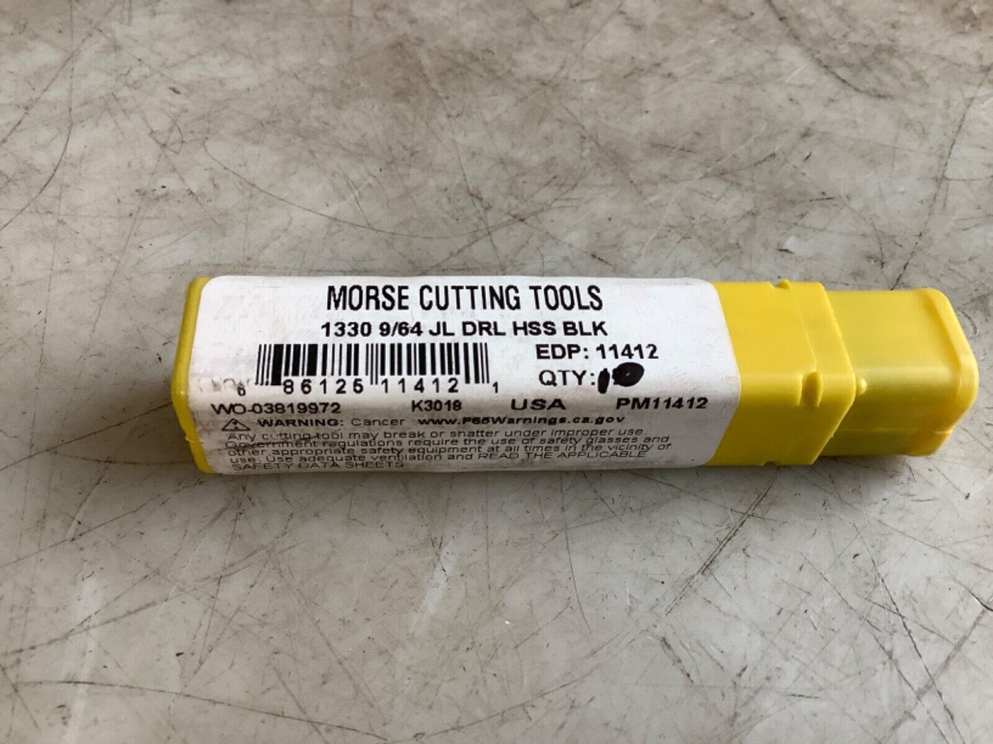 MORSE 11412 1330 JOBBER LENGTH DRILL 9/64IN 222 - QTY 10