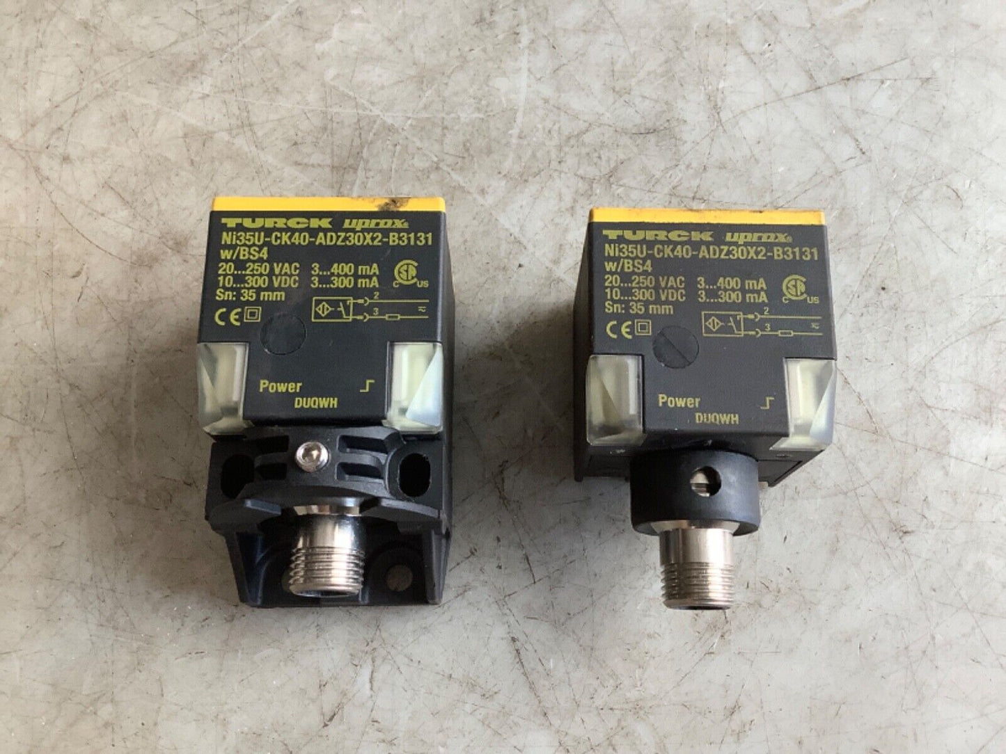 TURCK M4280491 NI35U-CK40-ADZ30X2-B3131 INDUCTIVE PROXIMITY SENSOR 222 - QTY 2