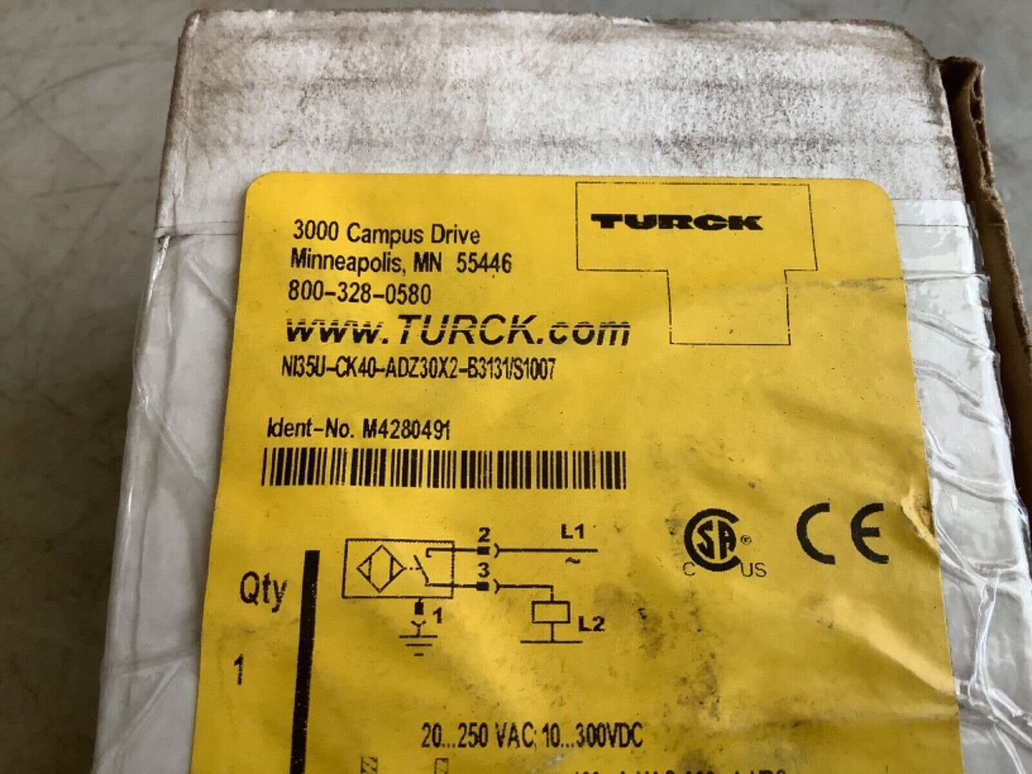 TURCK M4280491 NI35U-CK40-ADZ30X2-B3131 INDUCTIVE PROXIMITY SENSOR 222 - QTY 2
