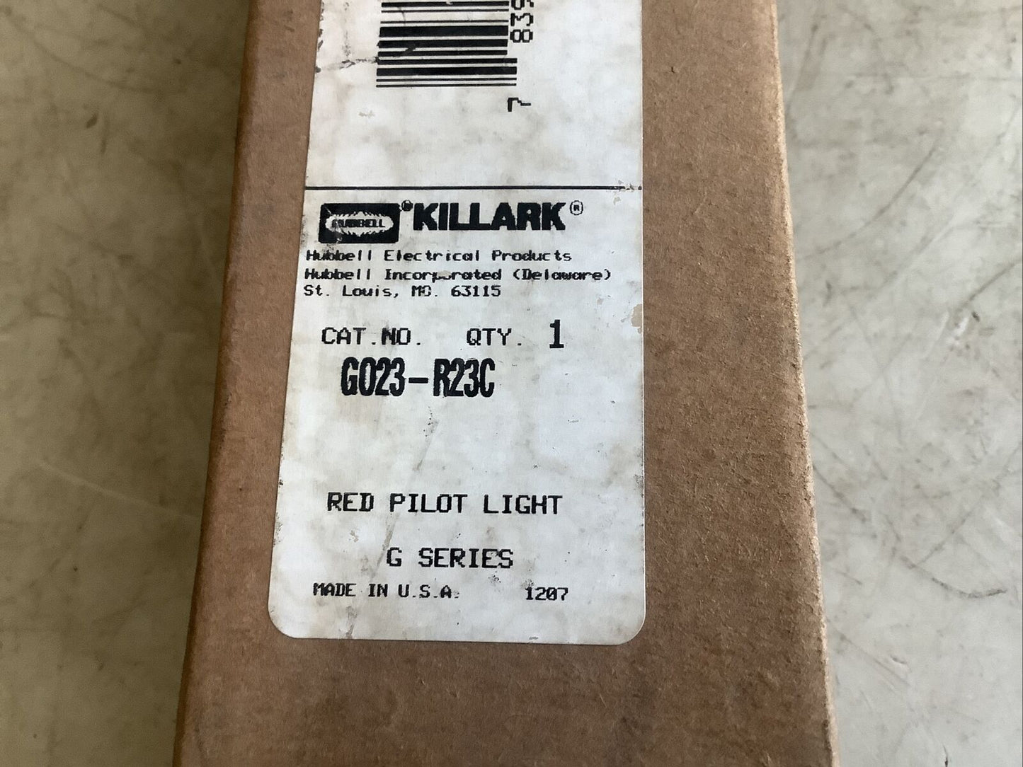HUBBELL KILLARK GO23-R23C PILOT LIGHT RED 120V 678