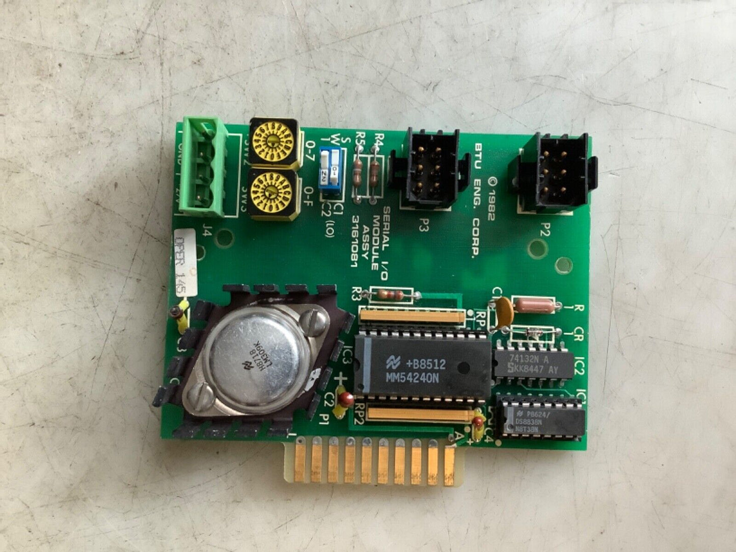 BTU 3161081 SERIAL I/O MODILE