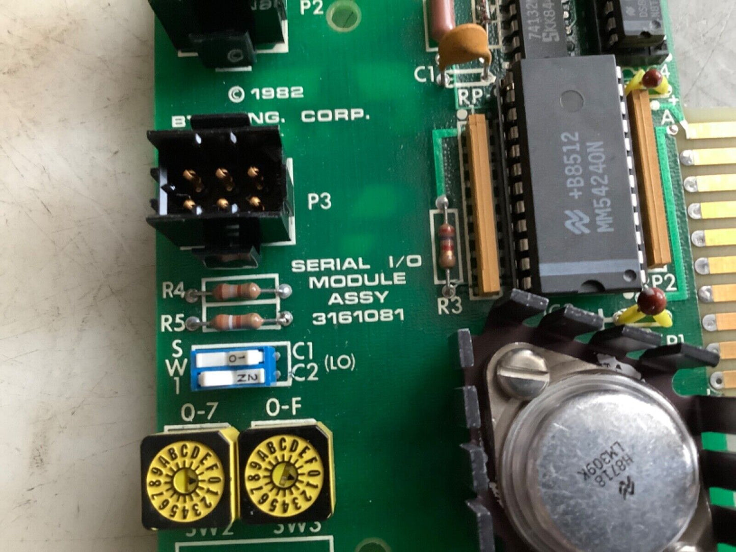 BTU 3161081 SERIAL I/O MODILE