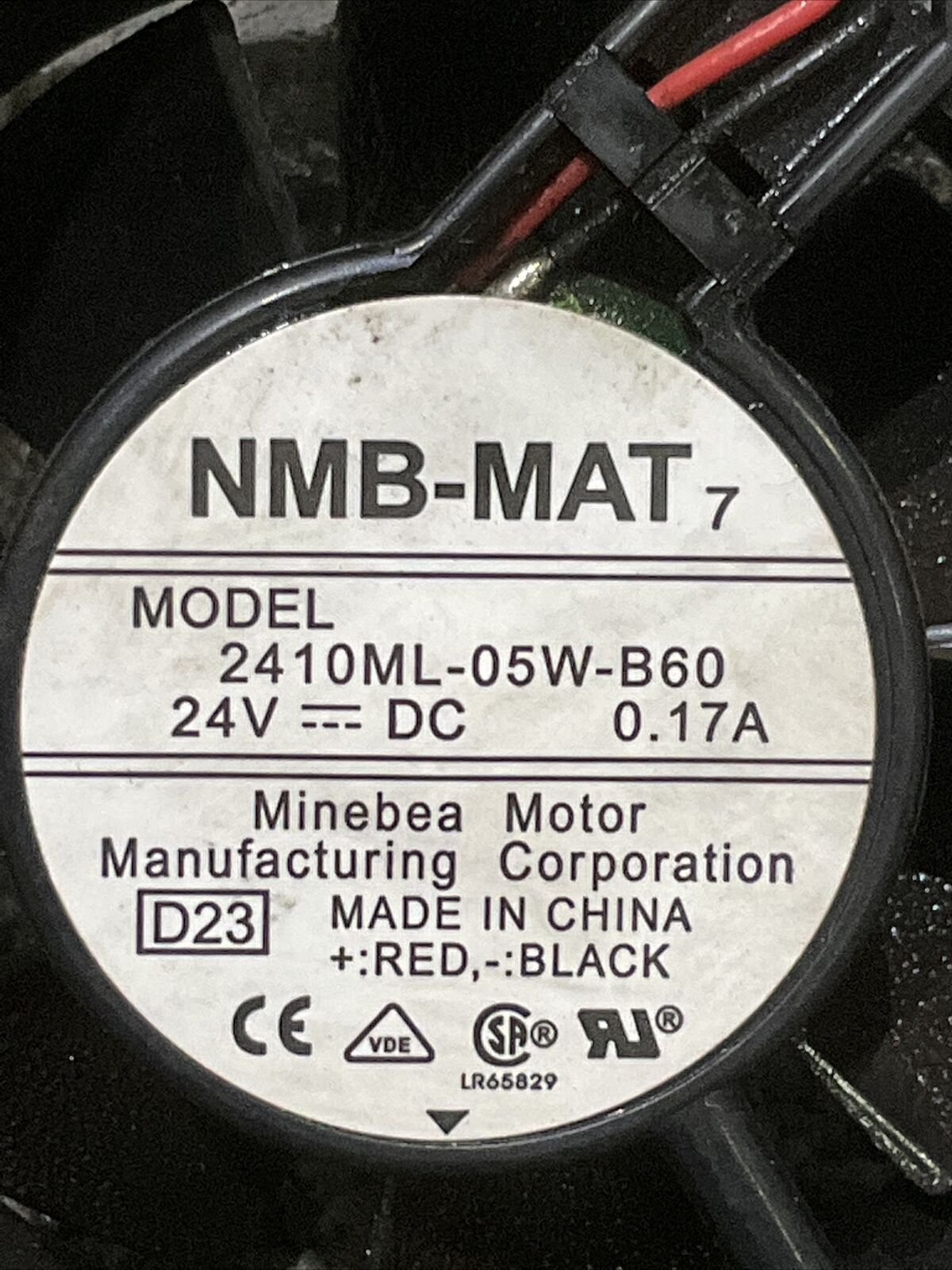 NMB MAT 2410ML05WB60 MINEBEA FAN 222