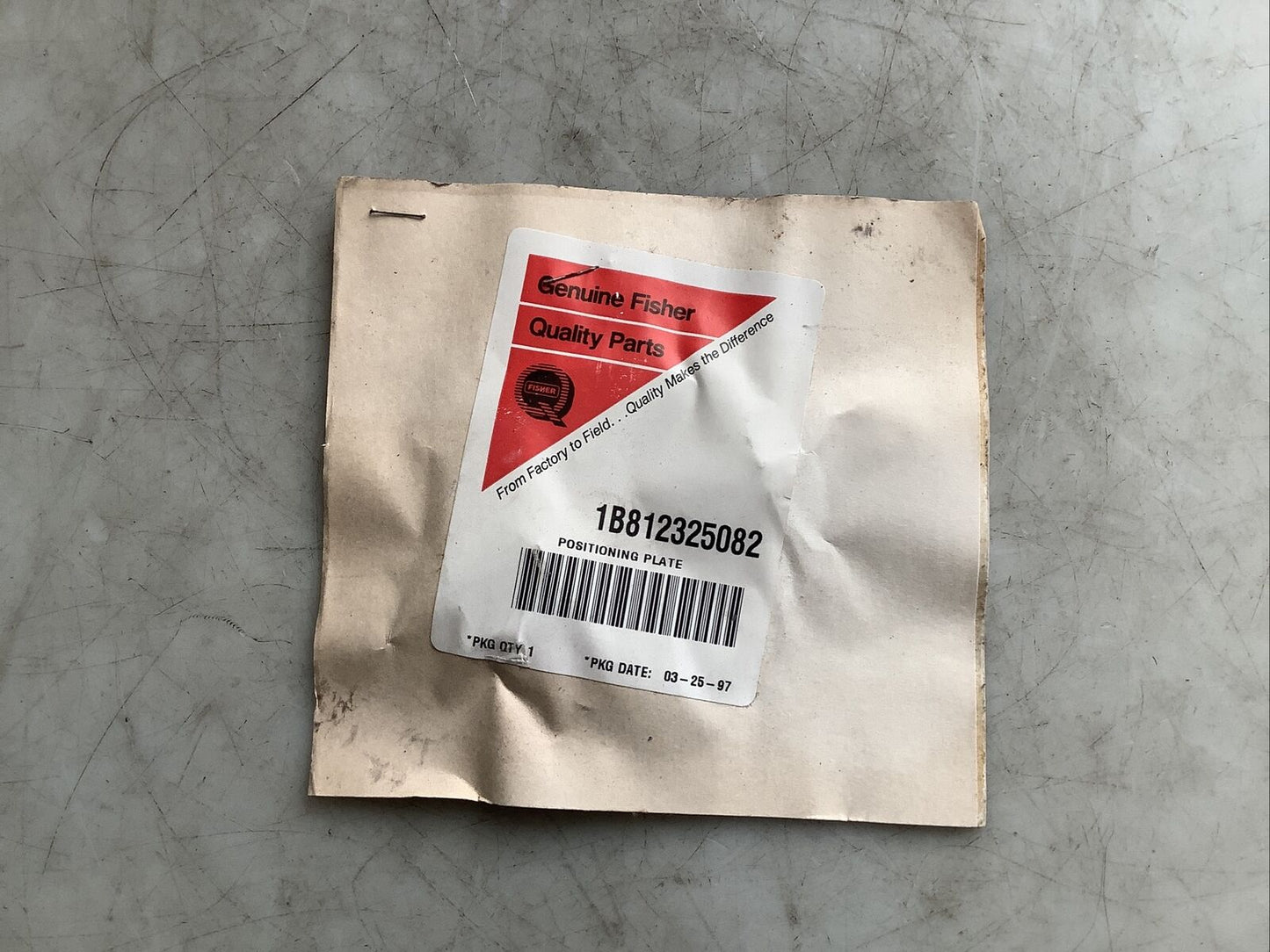 FISHER 1B812325082 VALVE POSITIONING PLATE
