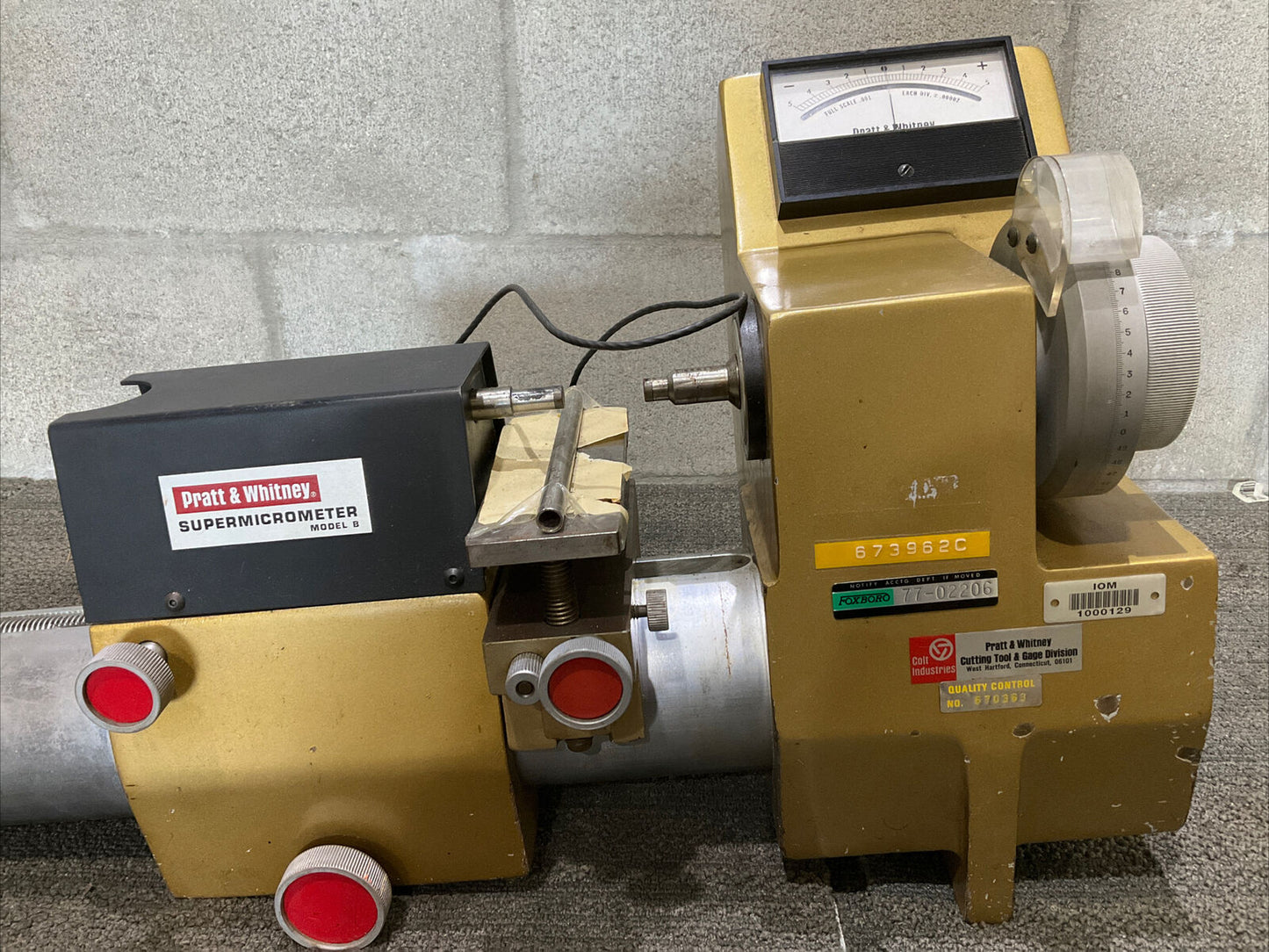 PRATT AND WHITNEY SUPERMICROMETER MODEL B