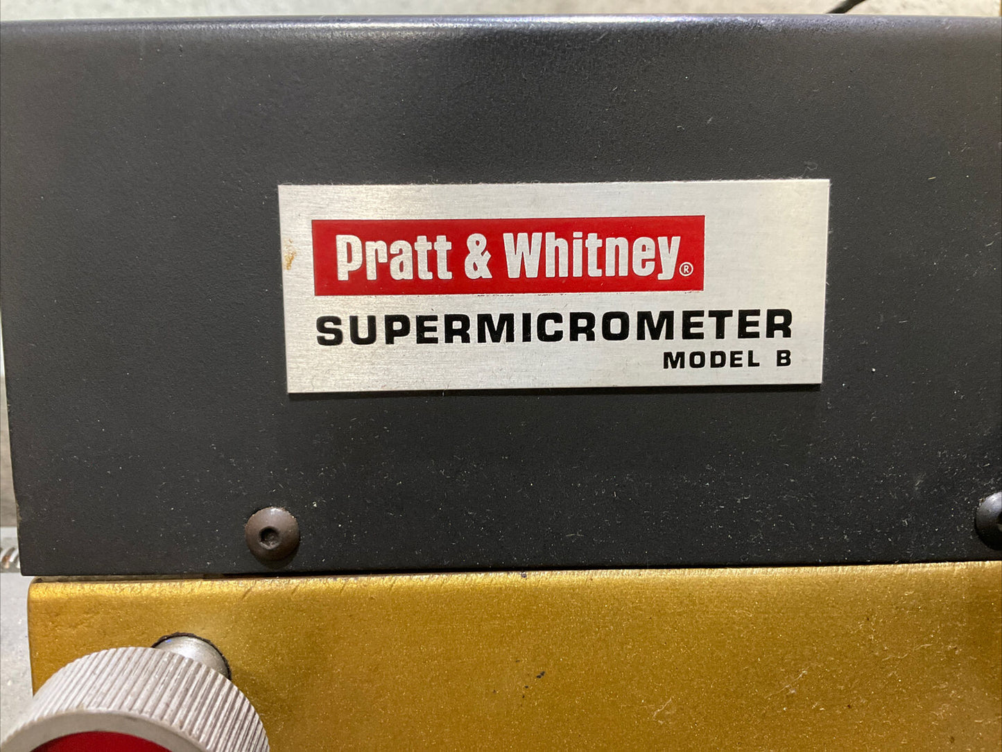 PRATT AND WHITNEY SUPERMICROMETER MODEL B