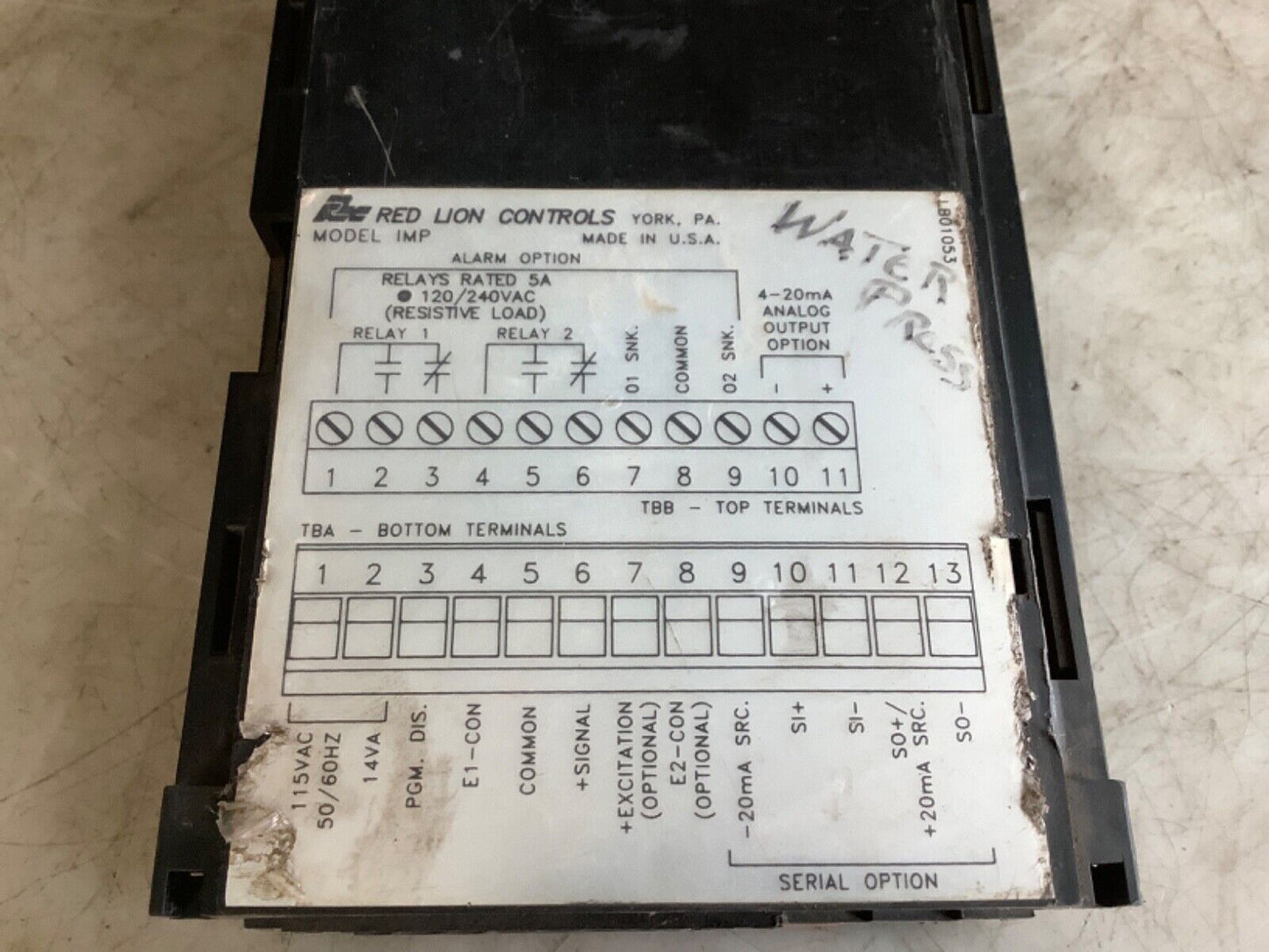 RED LION CONTROLS IMP23102 APOLLO PROCESS METER 222