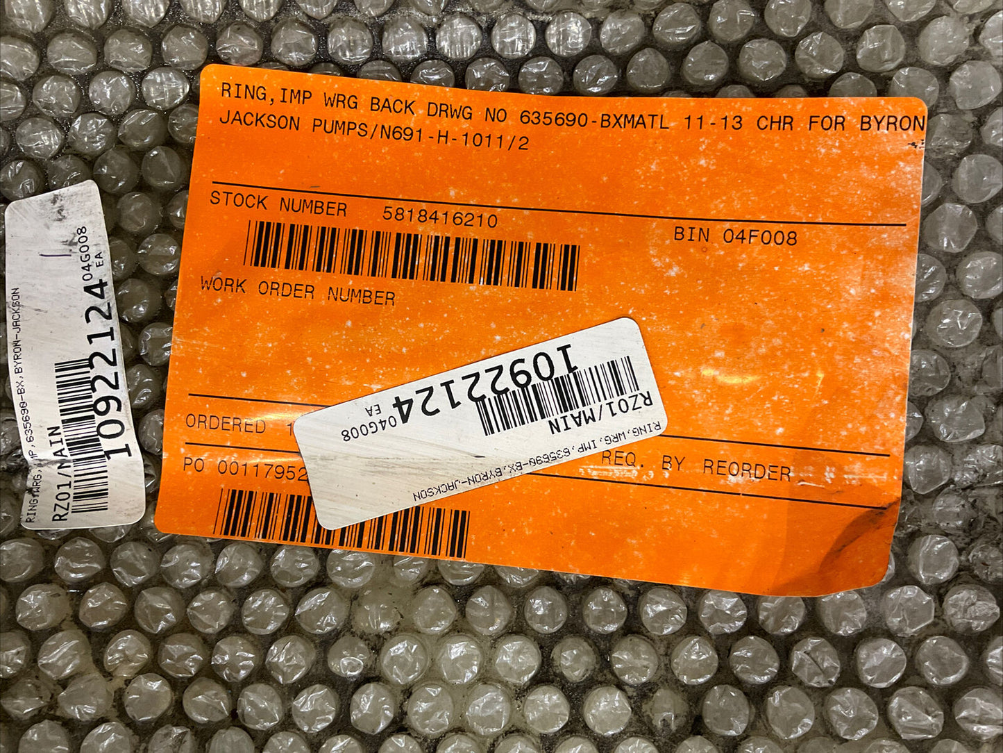 BYRON JACKSON 635690-BXMATL 11-13 IMP WRG RING 678
