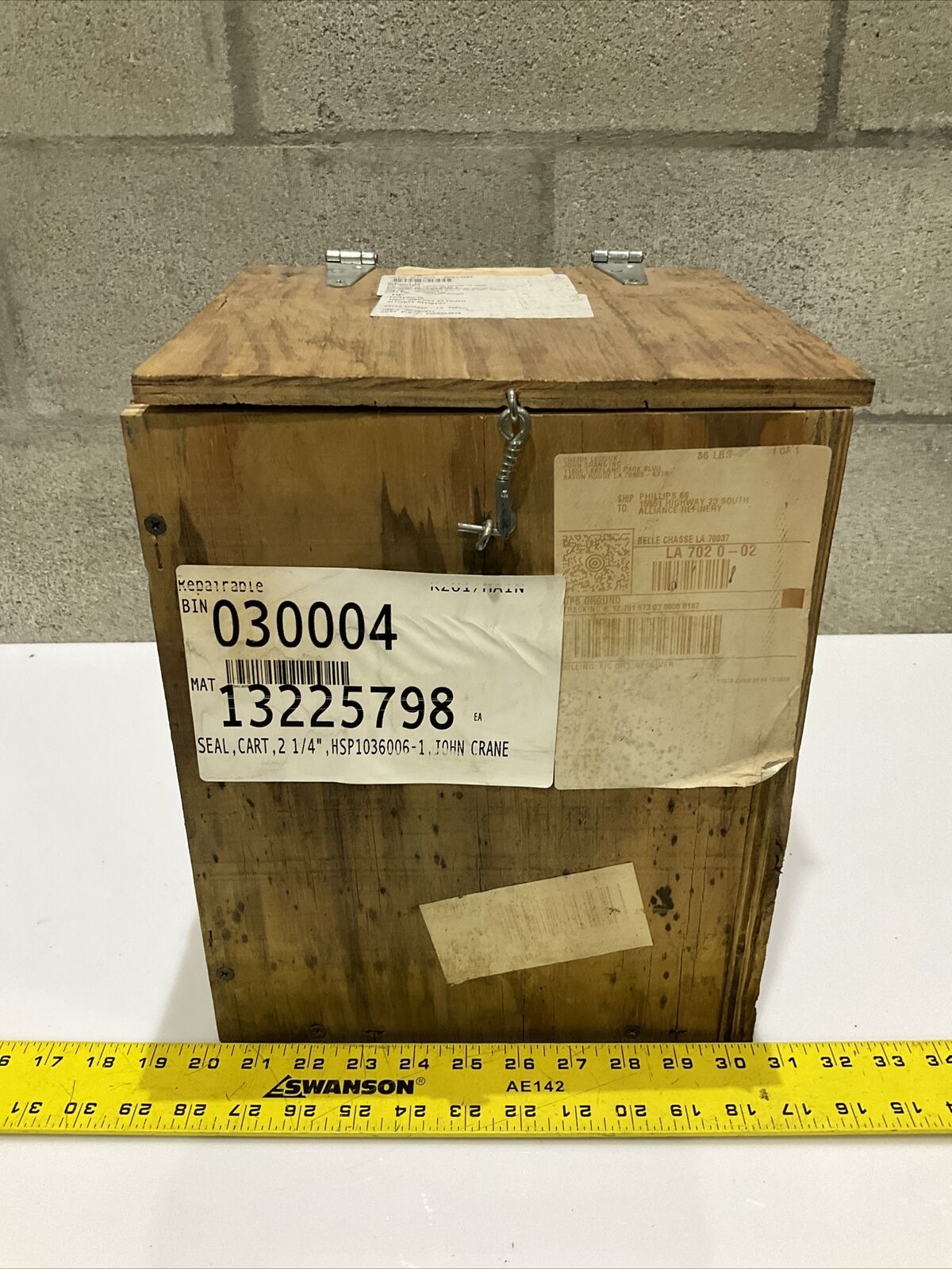 JOHN CRANE HSP1036006-1 CARTRIDGE TANDEM SEAL ASSEMBLY 2 1/4” 678