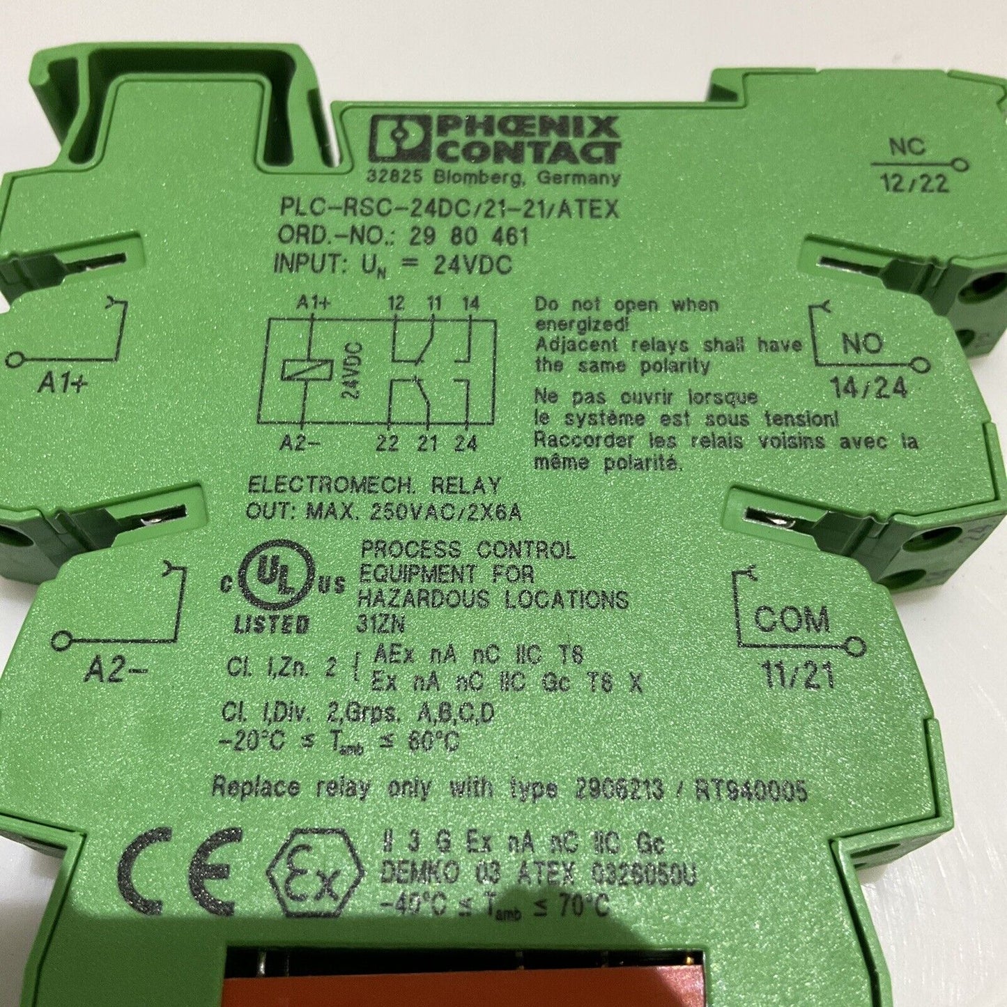 PHOENIX CONTACT PLC-RSC-24DC/21-21/ATX INDUSTRIAL RELAY 678
