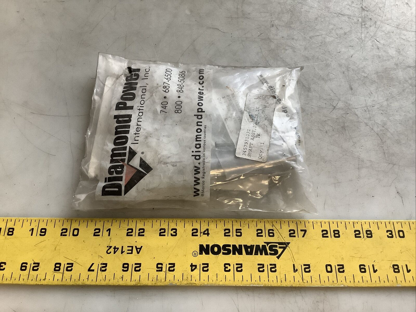 DIAMOND POWER 3457931032 SHAFT ASSEMBLY ROLLER 678