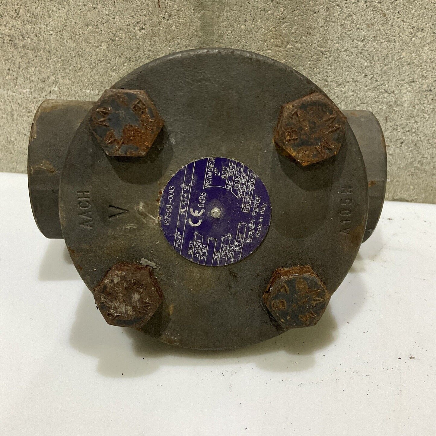BONNEY FORGE 167598-0013 A105N VALVE 2IN-800 678