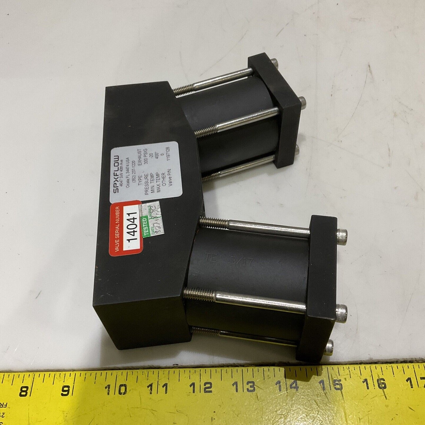SPXFLOW 1197128 PNEUMATIC PRODUCTS EXHAUST VALVE 1 IN 300 PSIG -20/400 0 678