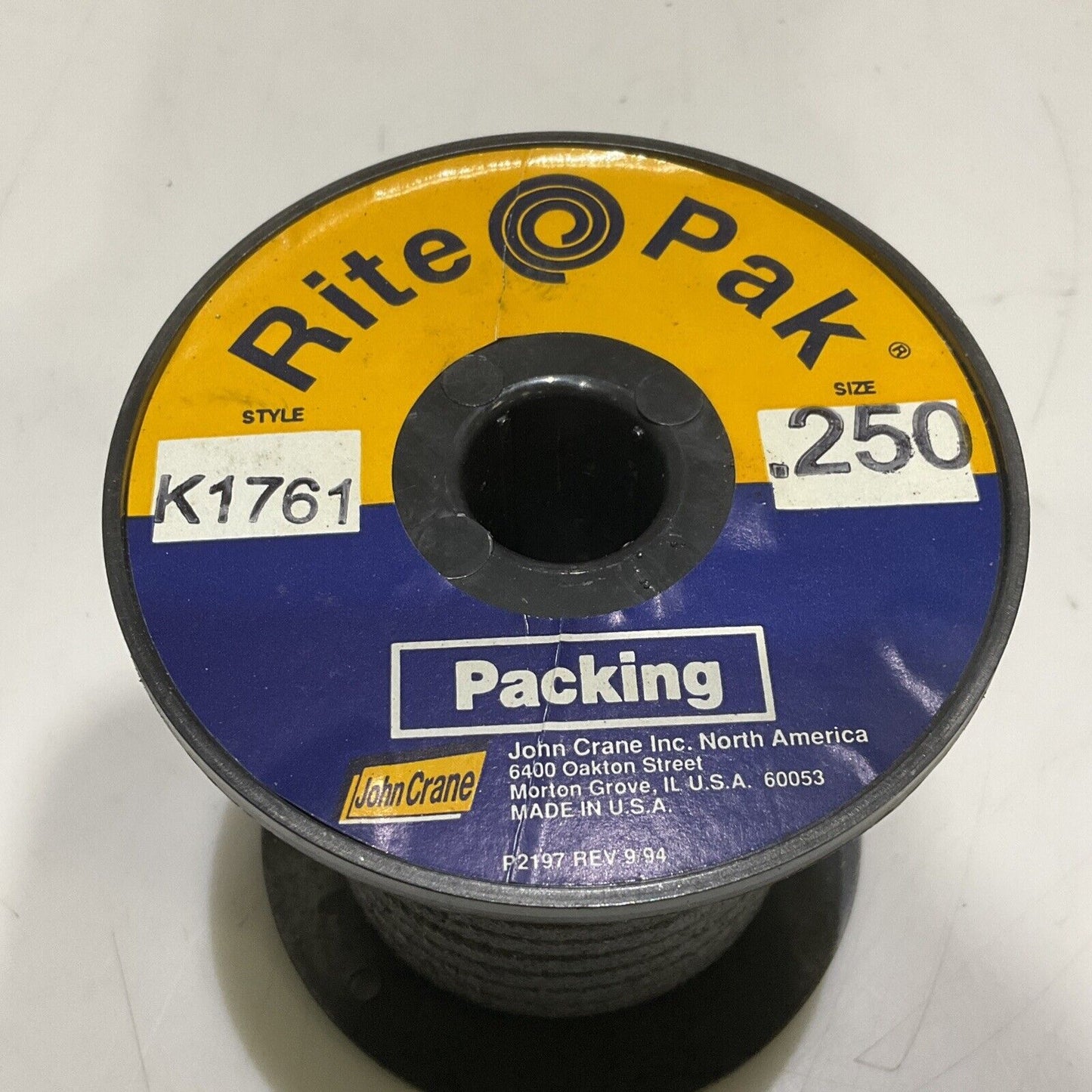 RITE-PAK K1761 P105 MECHNICAL PACKING SIZE .250 LENGTH 25' 678