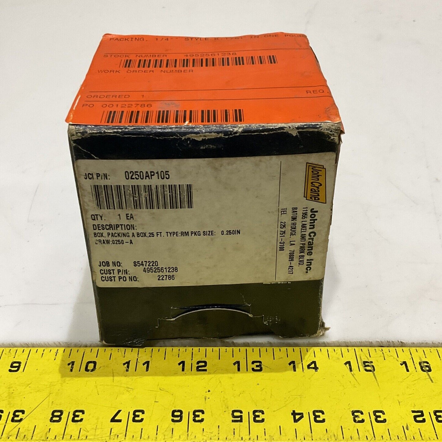 RITE-PAK K1761 P105 MECHNICAL PACKING SIZE .250 LENGTH 25' 678