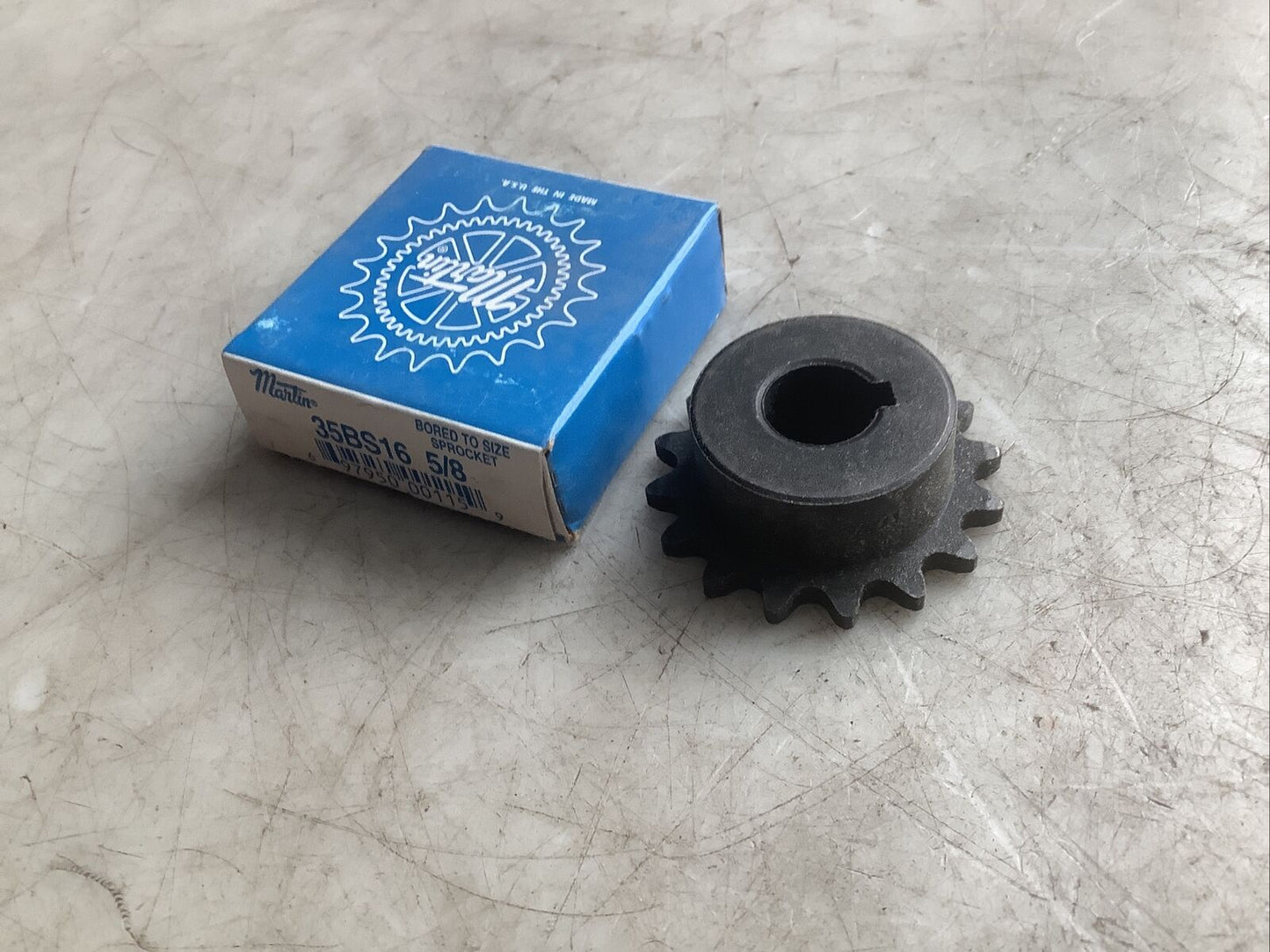 MARTIN 35BS16 5/8 SPROCKET SIZE 35 5/8IN BORE 3/8IN PITCH 16 TEETH 678