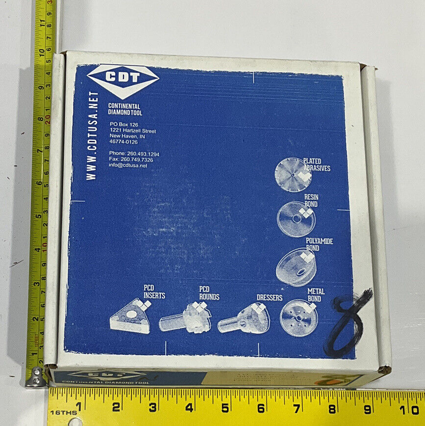 CONTINENTAL DIAMOND TOOL 230408 120/140 GRIT 5.793” DIAMETER GRINDING WHEEL 1.5"