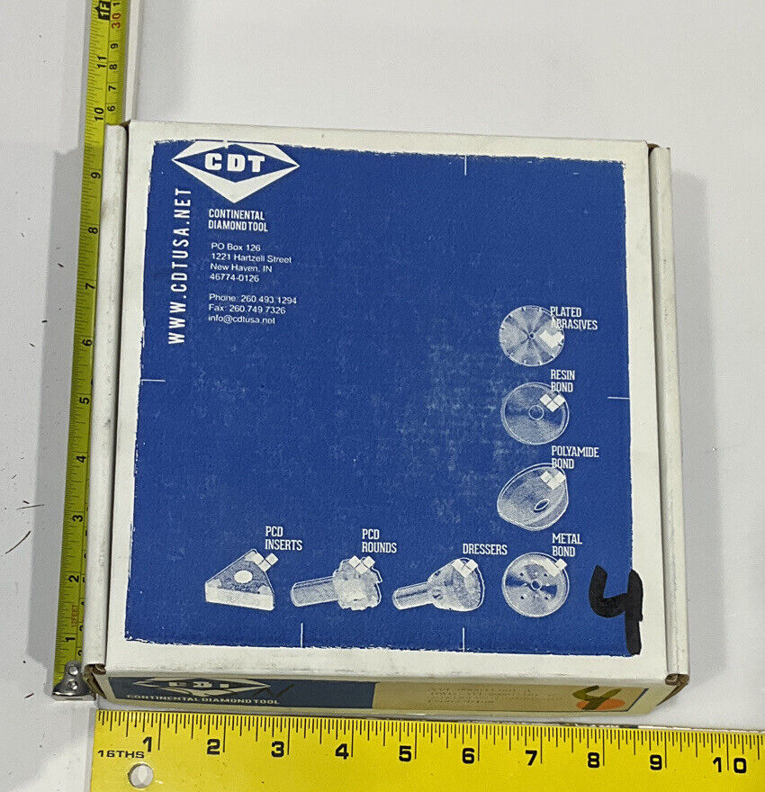CONTINENTAL DIAMOND TOOL 230408 120/140 GRIT 5.793” DIAMETER GRINDING WHEEL 1.5"
