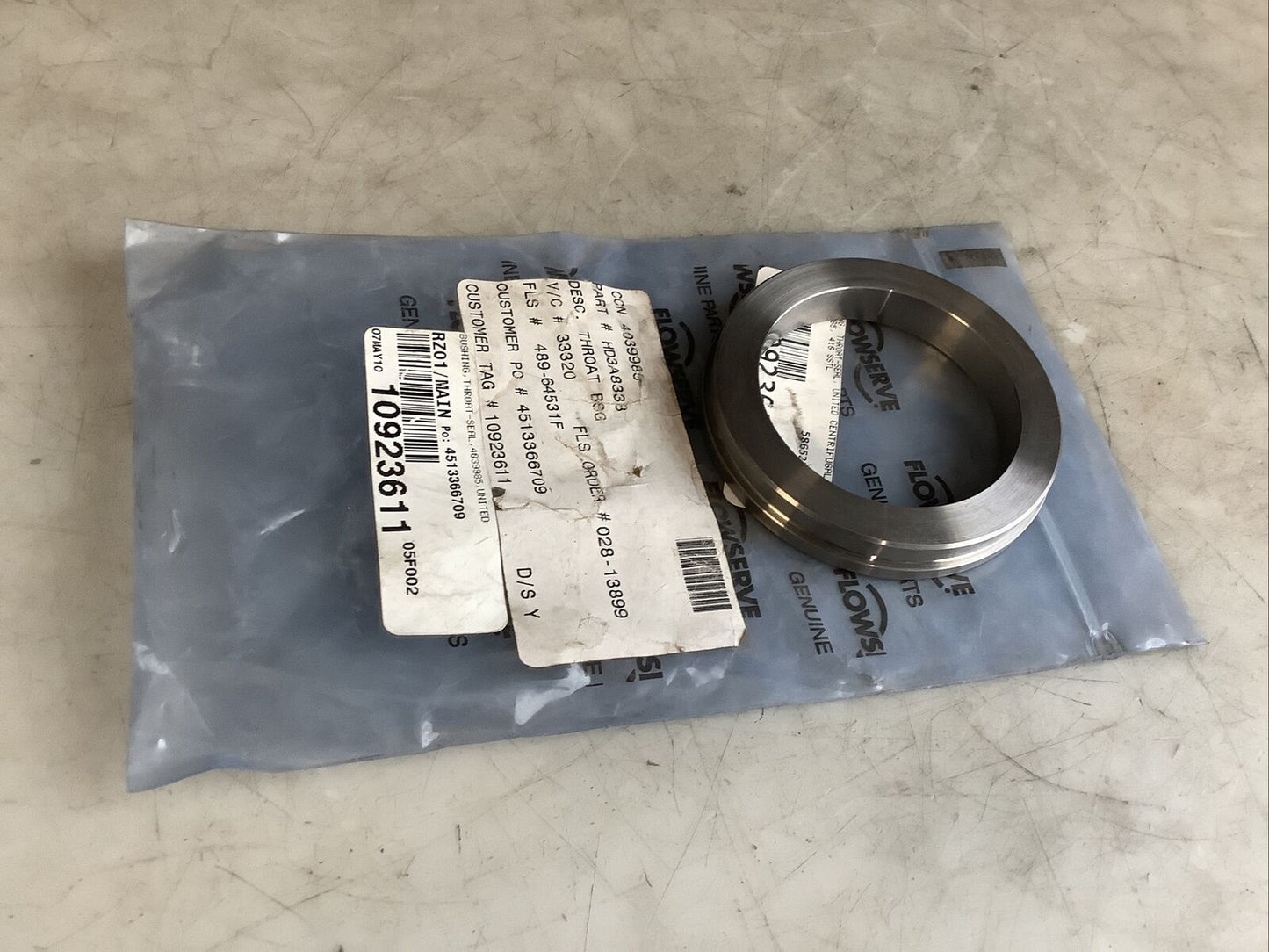 FLOWSERVE HD3A8338 THROAT BUSHING 678