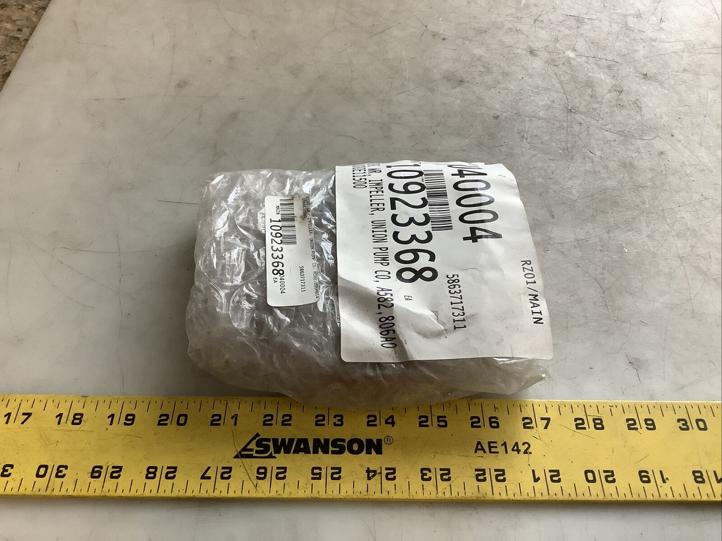 UNION PUMP 806A0141800E11500 IMPELLER WEAR RING A582 678