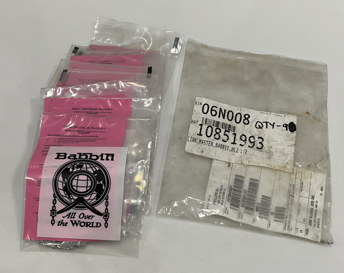 BABBITT ML2.5 MASTER LINK KIT SET OF 9