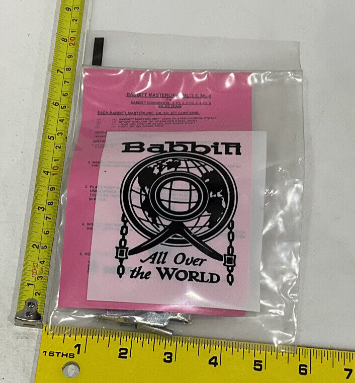 BABBITT ML2.5 MASTER LINK KIT SET OF 9