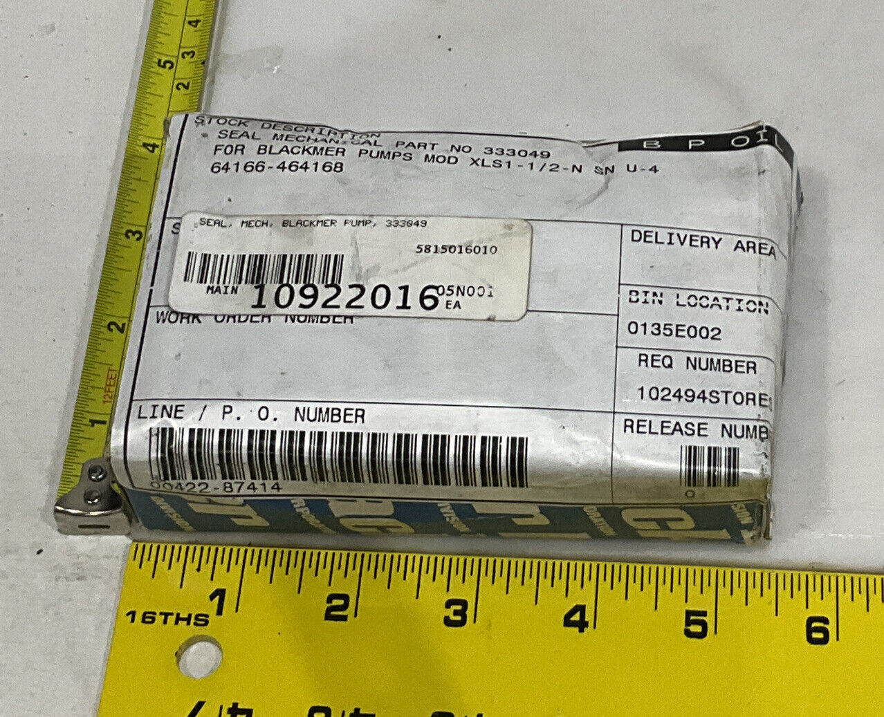 BLACKMER 333049 MECH SEAL