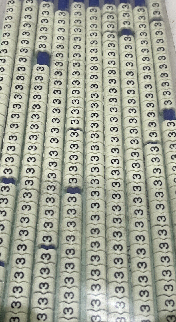 BRADY SCN-13-3 CLIP-SLEEVE WIRE MARKERS LOT OF 5 476