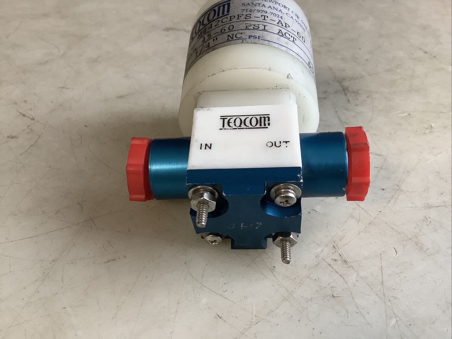 TEQCOM M442CPFS-T-AP-60 MINIATURE SOLENOID VALVE 45-60V 60PSI 1/4IN NC 476
