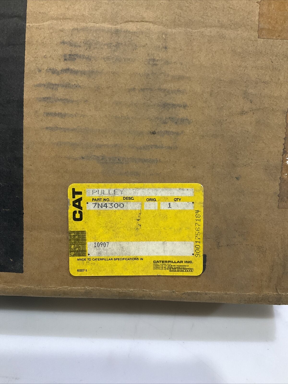 CAT 7N4300 10907 PULLEY 476