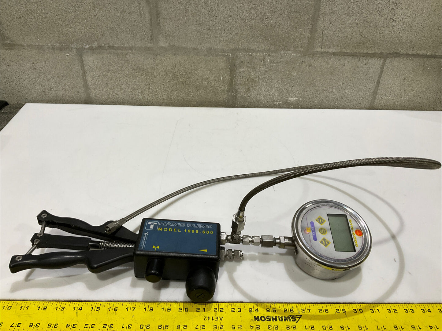 TRANSMATION 1099-600 PNP-600PSI HAND PUMP DTG-6000 65514-27B55 500 PSI GAUGE 476