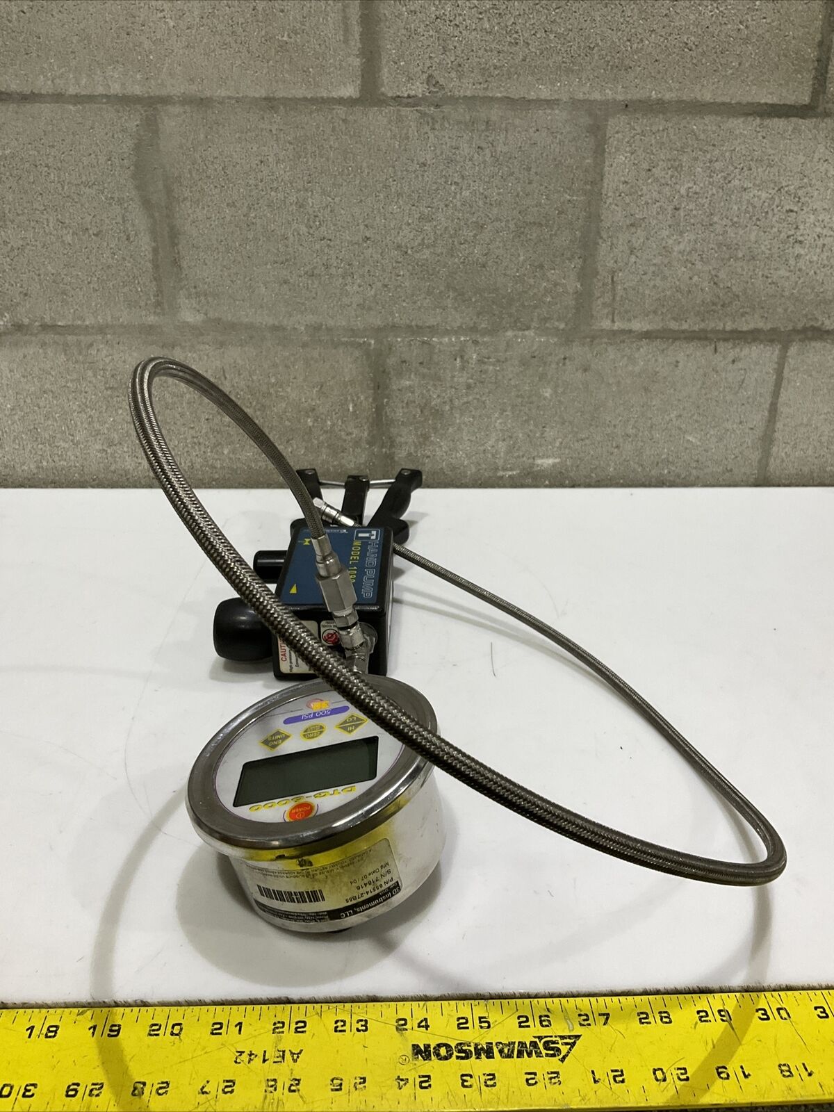 TRANSMATION 1099-600 PNP-600PSI HAND PUMP DTG-6000 65514-27B55 500 PSI GAUGE 476