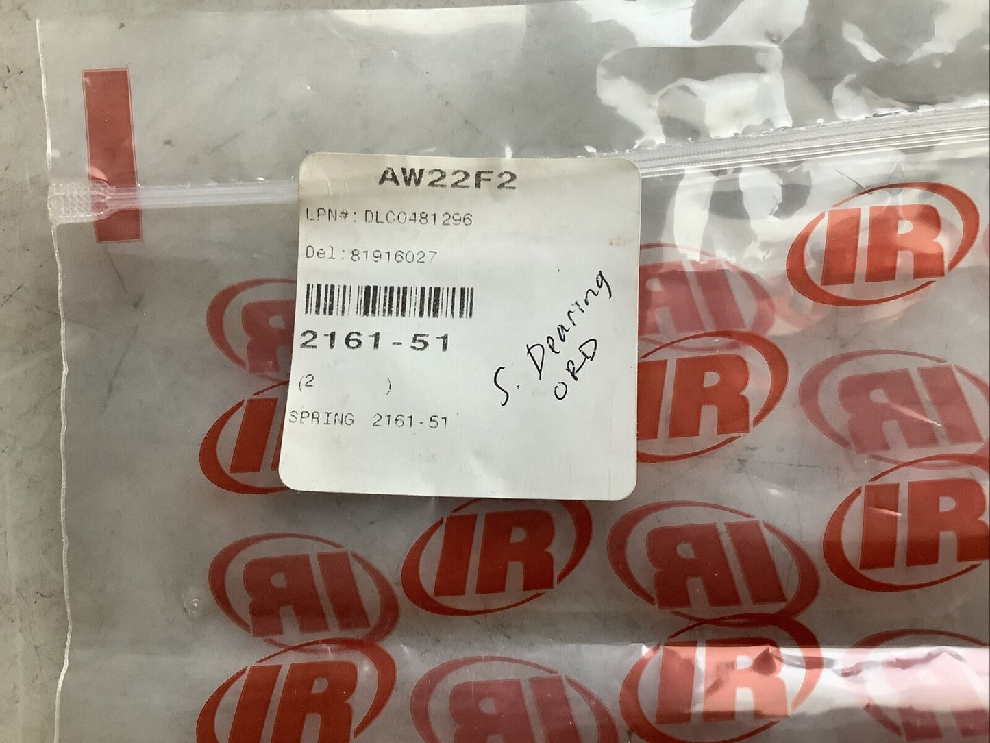 INGERSOLL RAND 2161-51 AIR IMPACT WRENCH SPRING 476