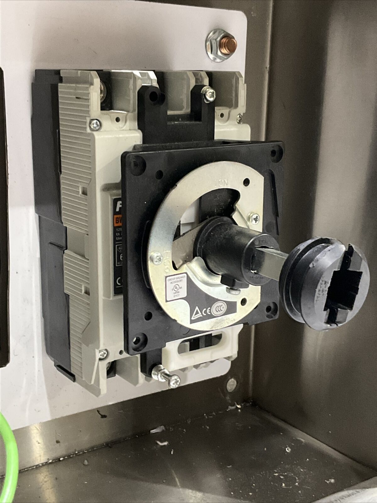 FUJI ELECTRIC BW125JAGU-3P060 BREAKER, BW9V0CA HANDLE, SCE12EL1206SSLP PANEL CDM