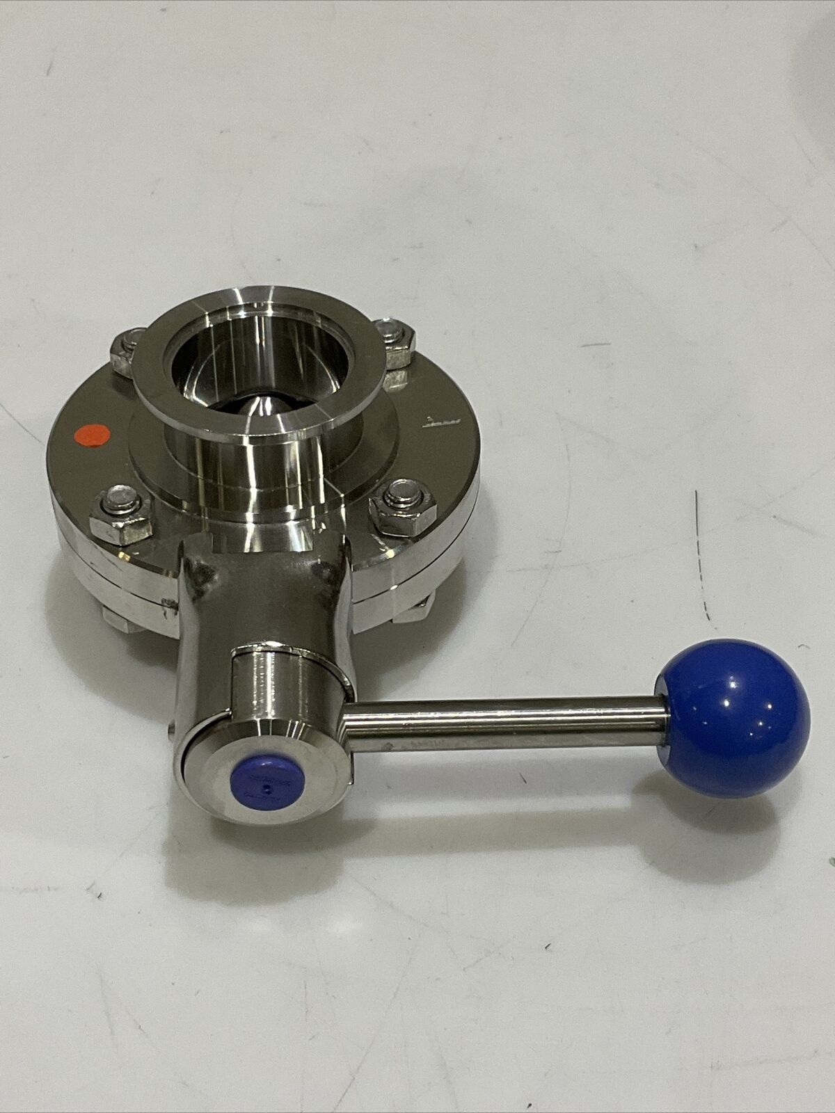 AWH MANUAL DIN BUTTERFLY VALVE W/ 1.4307/3 DN CH 772213 BA 851841 ADAPTER CDM