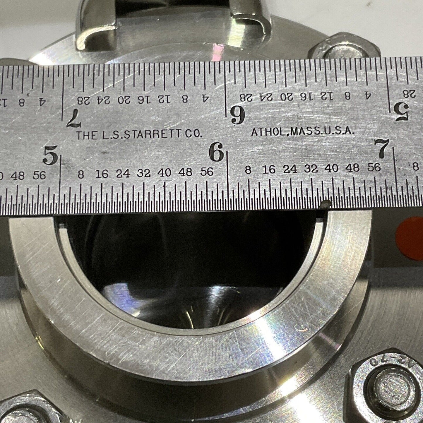 AWH MANUAL DIN BUTTERFLY VALVE W/ 1.4307/3 DN CH 772213 BA 851841 ADAPTER CDM