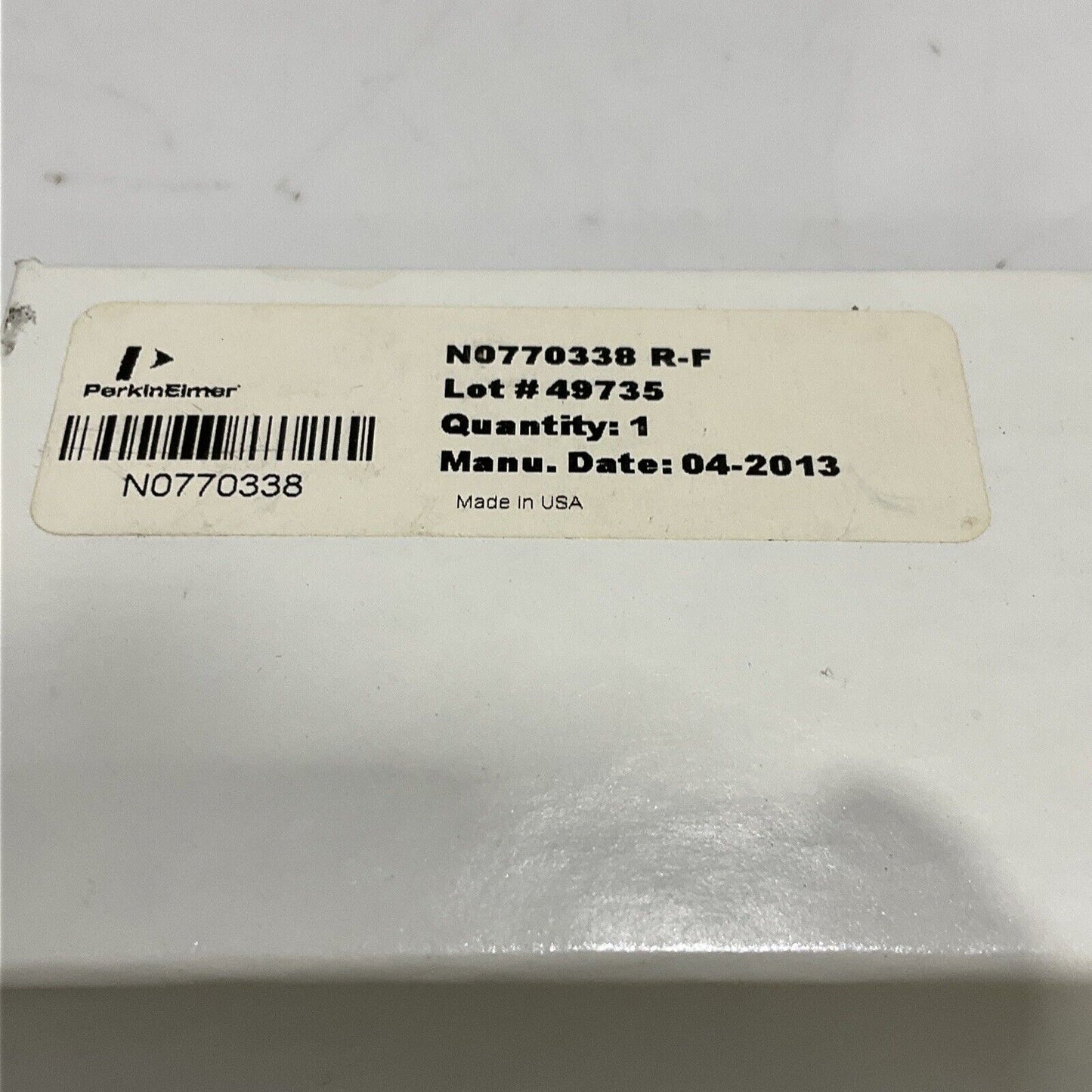 PERKINELMER N0770338 R-F 1-SLOT DEMOUNTABLE QUARTZ TORCH FOR OPTIMA CDM